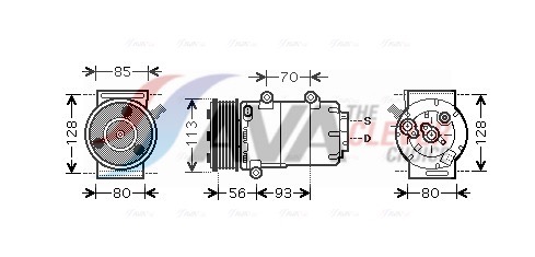 Compressor, air conditioning - FDAK416 AVA QUALITY COOLING