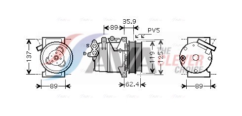 Compressore, Climatizzatore - FDAK433 AVA QUALITY COOLING