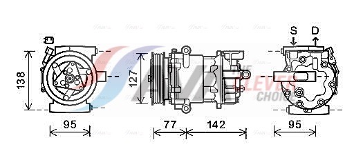 Compressore, Climatizzatore - FDAK469 AVA QUALITY COOLING