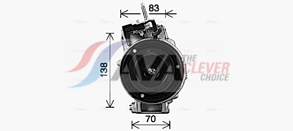Compressor, air conditioning - FDAK670 AVA QUALITY COOLING