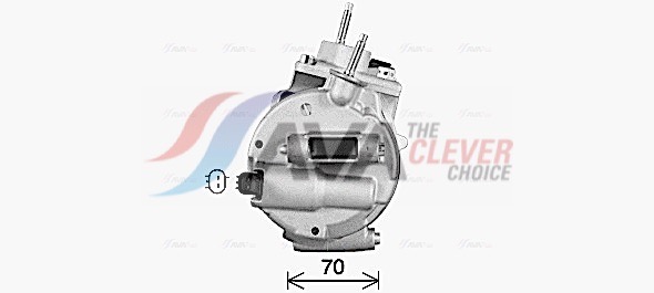 Compressor, air conditioning - FDAK670 AVA QUALITY COOLING
