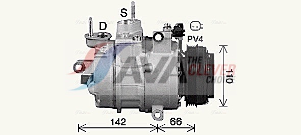 Compressor, air conditioning - FDAK670 AVA QUALITY COOLING