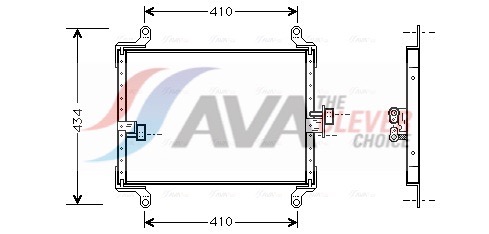 Condenser, air conditioning - FT5206 AVA QUALITY COOLING