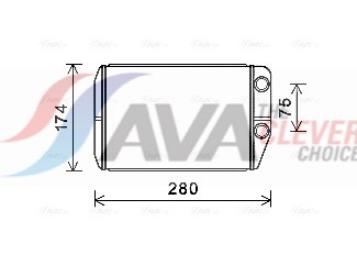 Heat Exchanger, interior heating - FT6410 AVA QUALITY COOLING