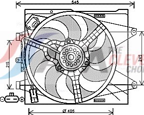 Ventola, Raffreddamento motore - FT7564 AVA QUALITY COOLING