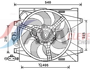 Ventola, Raffreddamento motore - FT7582 AVA QUALITY COOLING