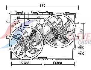 Ventola, Raffreddamento motore - FT7584 AVA QUALITY COOLING