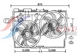 Fan, radiator - FT7585 AVA QUALITY COOLING