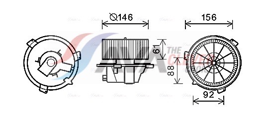 Interior Blower - FT8418 AVA QUALITY COOLING
