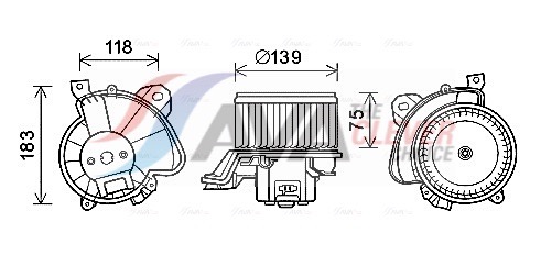 Interior Blower - FT8431 AVA QUALITY COOLING