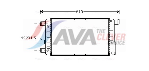 Radiator, engine cooling - FTA2115 AVA QUALITY COOLING