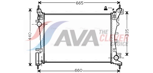 Radiator, engine cooling - FTA2318 AVA QUALITY COOLING