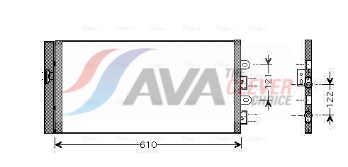 Condenser, air conditioning - FTA5298D AVA QUALITY COOLING