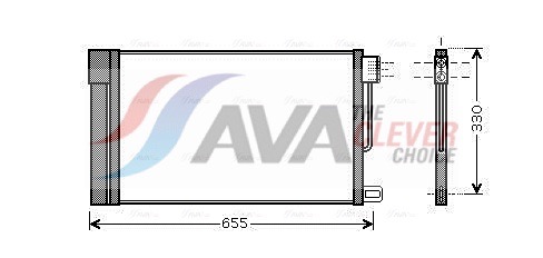 Condenser, air conditioning - FTA5314D AVA QUALITY COOLING