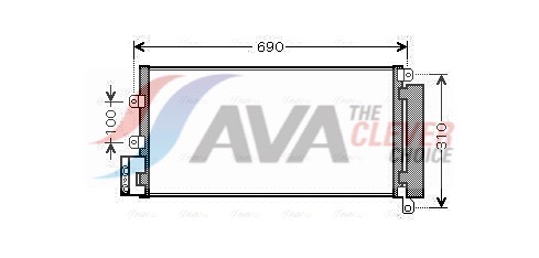 Condenser, air conditioning - FTA5356D AVA QUALITY COOLING