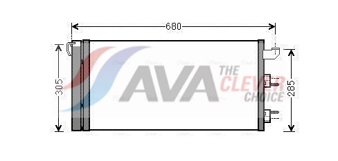 Condenser, air conditioning - FTA5406D AVA QUALITY COOLING