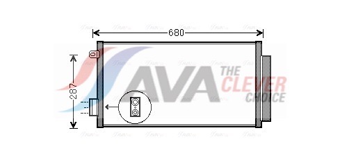 Condenser, air conditioning - FTA5411D AVA QUALITY COOLING