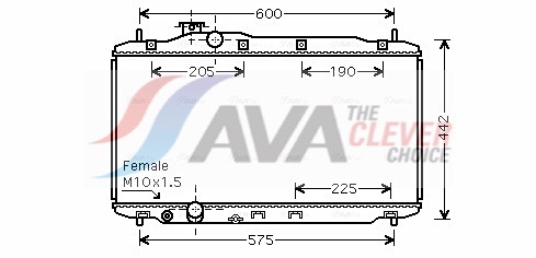 Radiator, engine cooling - HD2189 AVA QUALITY COOLING
