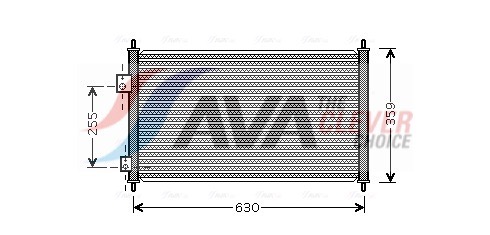 Condenser, air conditioning - HD5165 AVA QUALITY COOLING