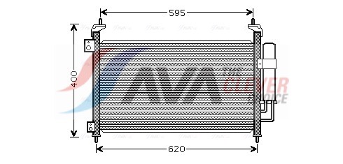 Condenser, air conditioning - HD5213D AVA QUALITY COOLING