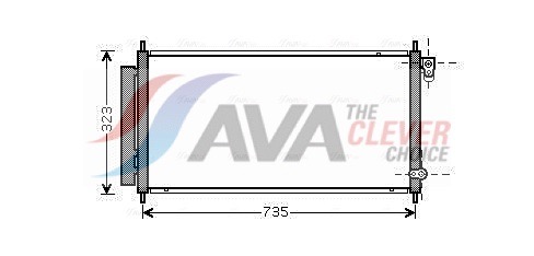 Condenser, air conditioning - HD5222D AVA QUALITY COOLING