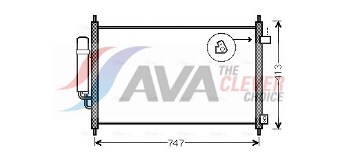 Condenser, air conditioning - HD5233D AVA QUALITY COOLING