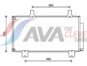 Condenser, air conditioning - HD5247D AVA QUALITY COOLING