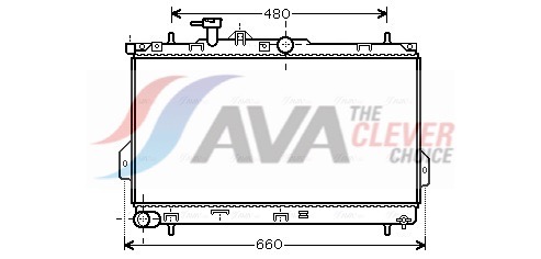 Radiator, engine cooling - HY2097 AVA QUALITY COOLING