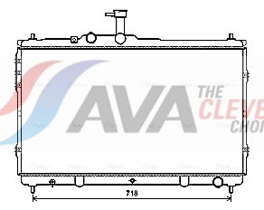 Radiator, engine cooling - HY2392 AVA QUALITY COOLING