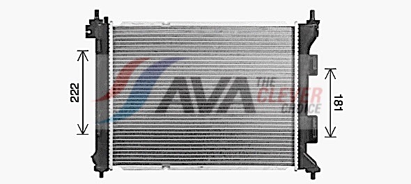 Radiator, engine cooling - HY2479 AVA QUALITY COOLING