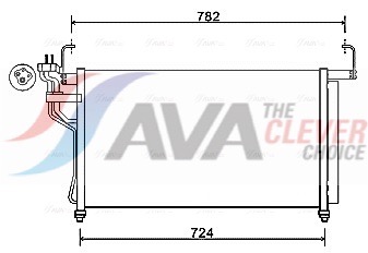 Condenser, air conditioning - HY5315D AVA QUALITY COOLING