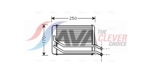 Heat Exchanger, interior heating - HY6118 AVA QUALITY COOLING