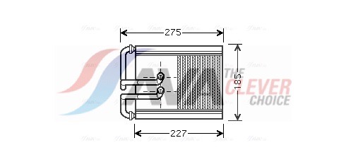 Scambiatore calore, Riscaldamento abitacolo - HY6168 AVA QUALITY COOLING