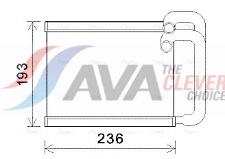 Heat Exchanger, interior heating - HY6391 AVA QUALITY COOLING