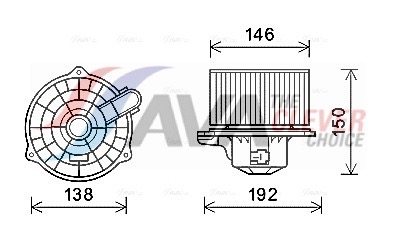 Interior Blower - HY8554 AVA QUALITY COOLING