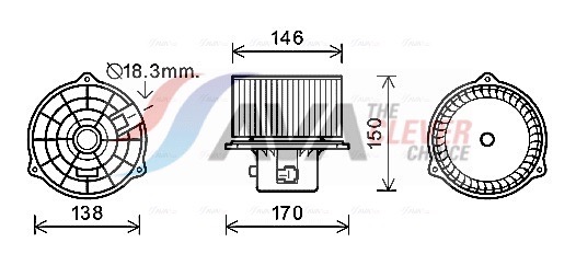 Ventilatore abitacolo - HY8556 AVA QUALITY COOLING