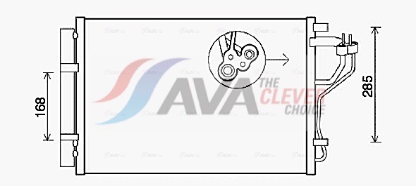 Condenser, air conditioning - HYA5308D AVA QUALITY COOLING