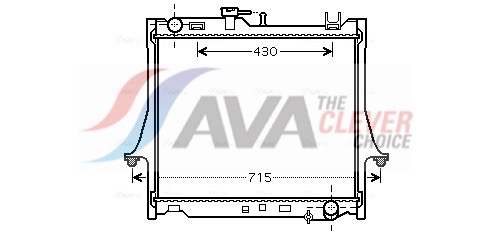Radiator, engine cooling - IS2025 AVA QUALITY COOLING