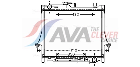 Radiatore, Raffreddamento motore - IS2026 AVA QUALITY COOLING