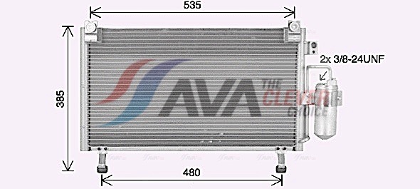 Condenser, air conditioning - IS5031D AVA QUALITY COOLING