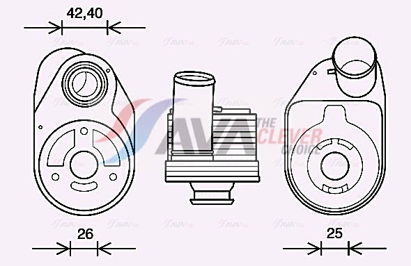 Radiatore olio, Olio motore - IV3136 AVA QUALITY COOLING