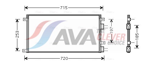 Condenser, air conditioning - IVA5058 AVA QUALITY COOLING