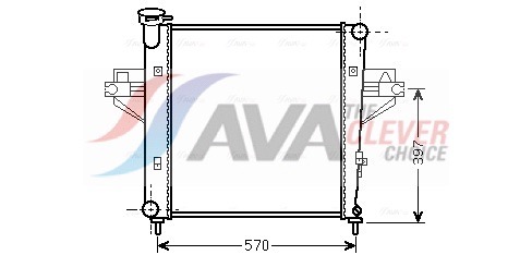 Radiator, engine cooling - JE2042 AVA QUALITY COOLING