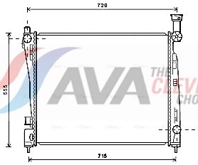 Radiator, engine cooling - JEA2054 AVA QUALITY COOLING