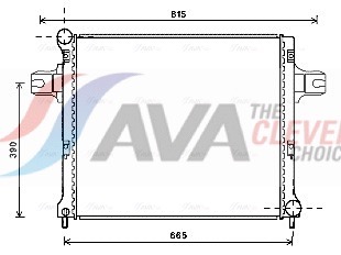 Radiator, engine cooling - JEA2064 AVA QUALITY COOLING