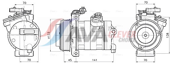 Compressore, Climatizzatore - JEAK092 AVA QUALITY COOLING