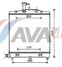 Radiator, engine cooling - KA2172 AVA QUALITY COOLING