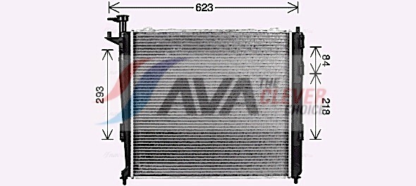 Radiator, engine cooling - KA2304 AVA QUALITY COOLING