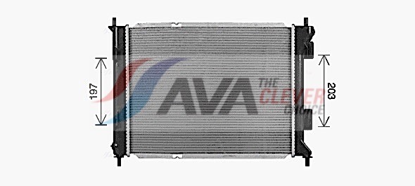 Radiator, engine cooling - KA2327 AVA QUALITY COOLING