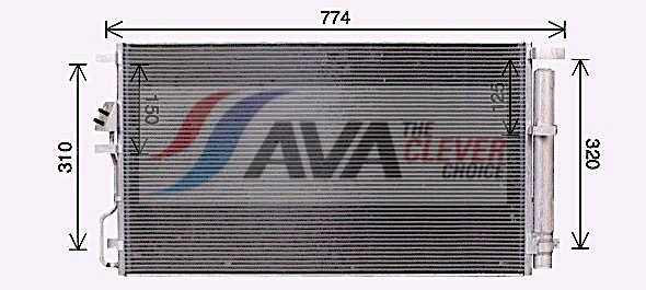 Kondensator, Klimaanlage - KA5301D AVA QUALITY COOLING
